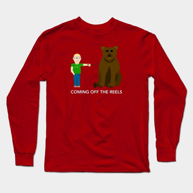 Drew Pokes the Bear Long Sleeve T-Shirt by ComingOffTheReels